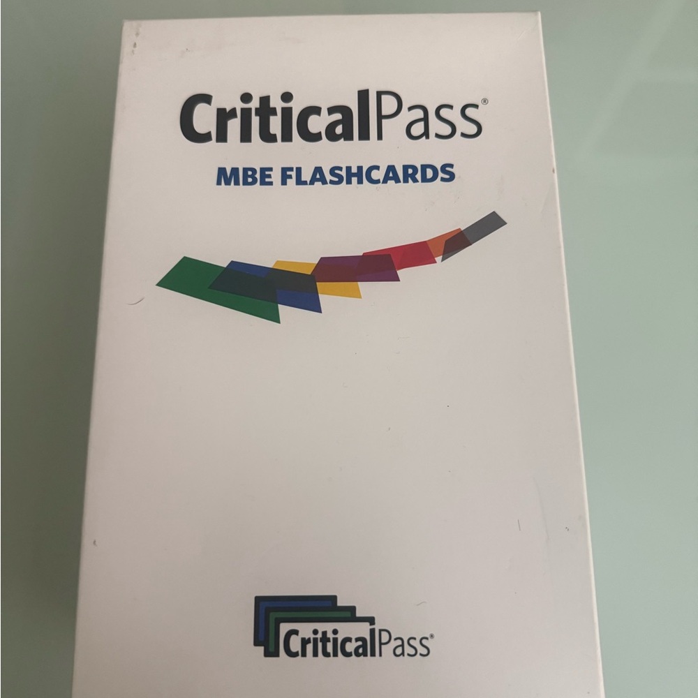 Critical Pass MBE Flashcards
